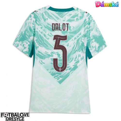 Portugalsko Diogo Dalot #5 Dámské Venkovní Dres MS 2026 Krátký Rukáv Portugalsko Diogo Dalot #5 Dámské Venkovní Dres MS 2026 Krátký Rukáv